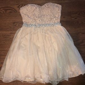 Sparkly gold party dress